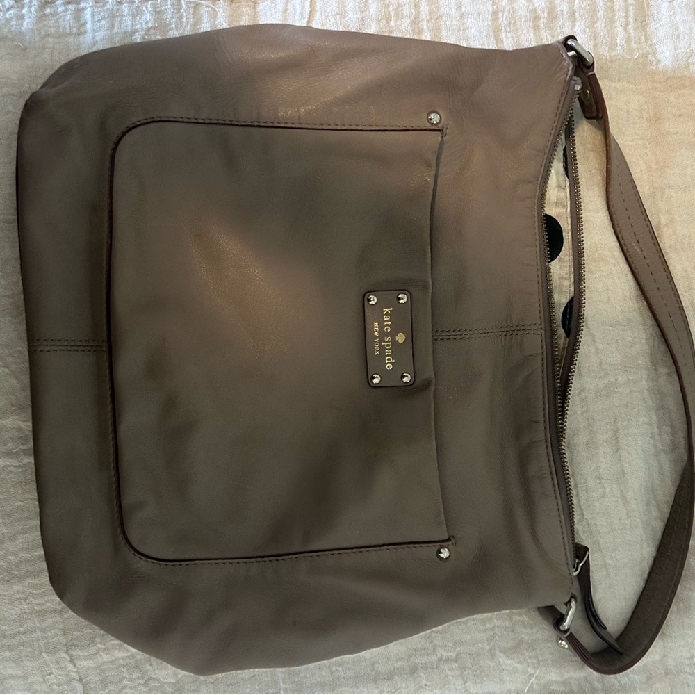 Kate Spade tan over the shoulder purse